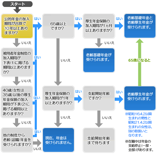 国の年金（フローチャート）